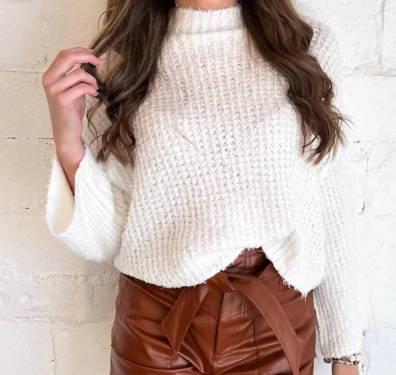 Cold Days Knit Top In White