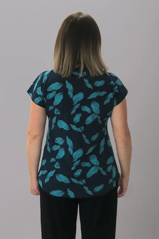 Cool Mint Print Short Sleeve Jersey Top