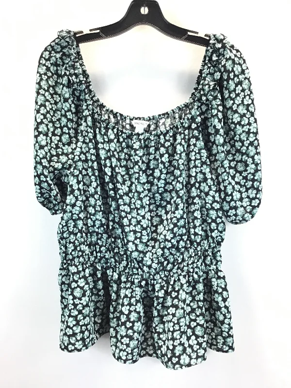 Green Top Short Sleeve Nine West, Size Xl