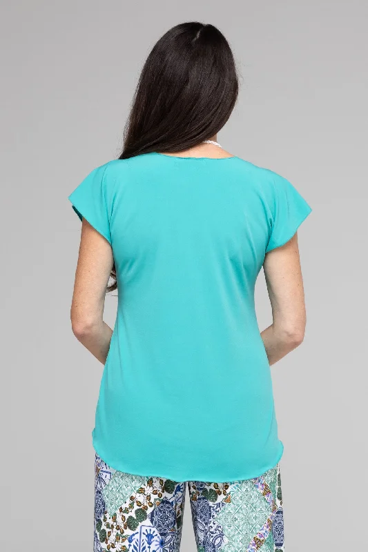 Opal Microfibre Short Sleeve Top