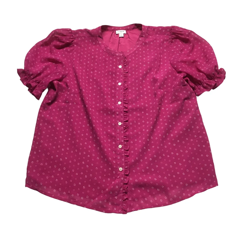 Purple Top Short Sleeve J. Crew, Size L