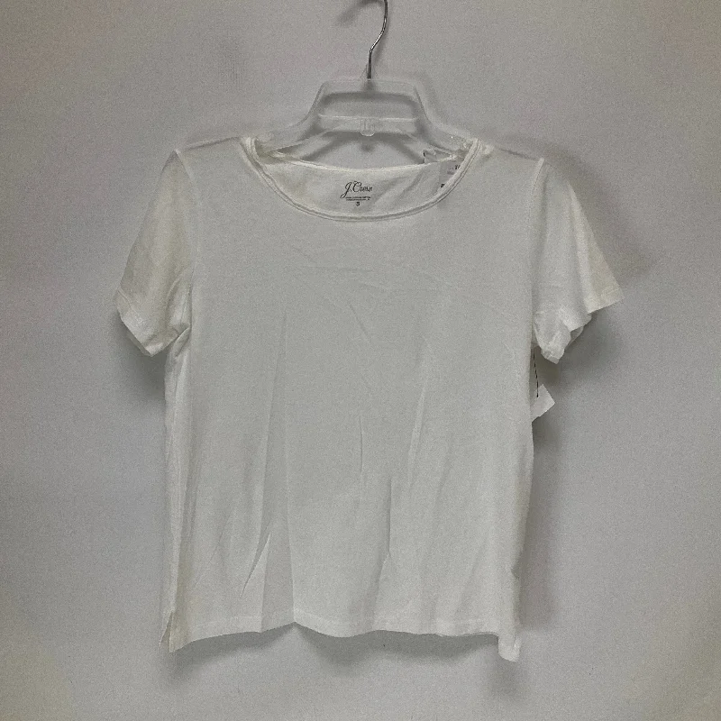 White Top Short Sleeve Basic J. Crew, Size S