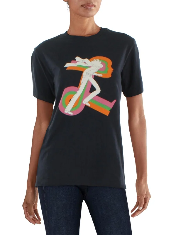 Womens Cotton Graphic Graphic T-Shirt