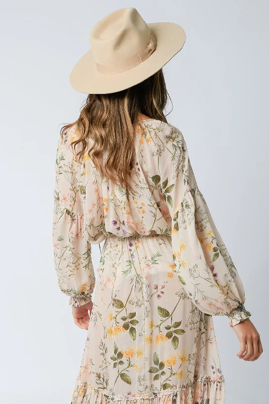 Long Sleeve Floral Blouse