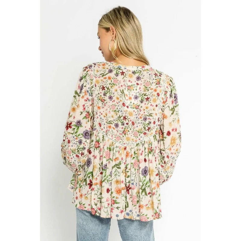 Poppy Fields Babydoll Blouse