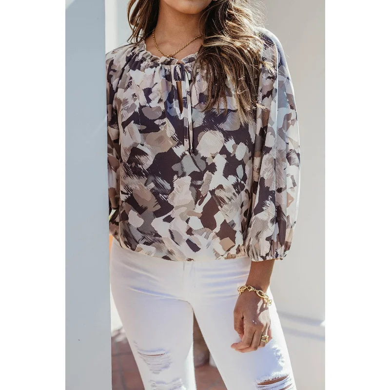 Raglan Tie Blouse