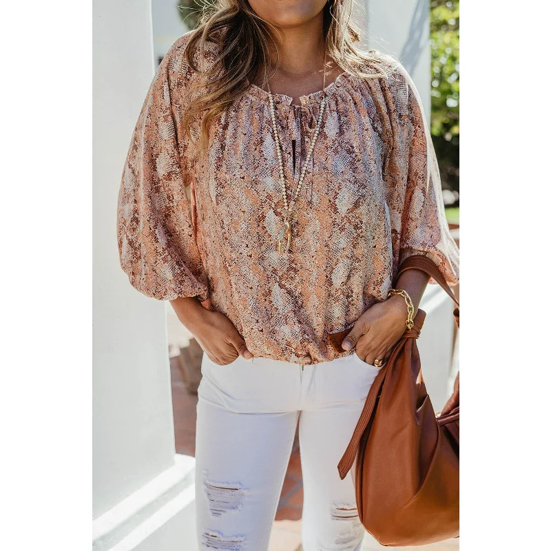 Raglan Tie Blouse