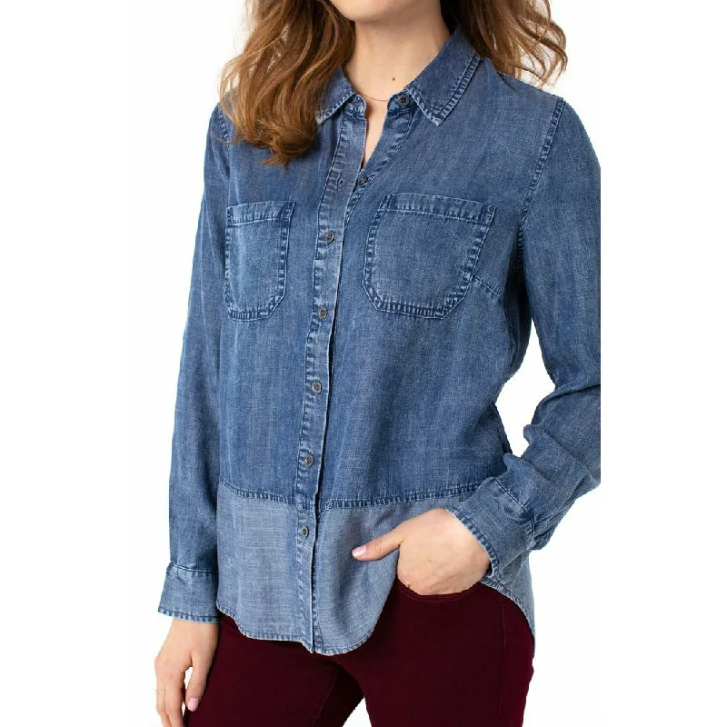 Reverse Fabric Block Shirt