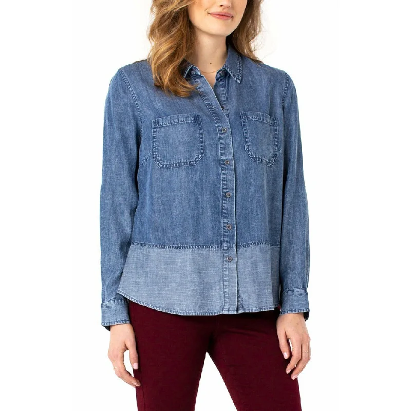 Reverse Fabric Block Shirt