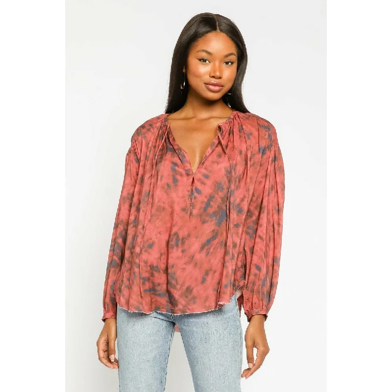 Terra Tie Dye Peasant Blouse