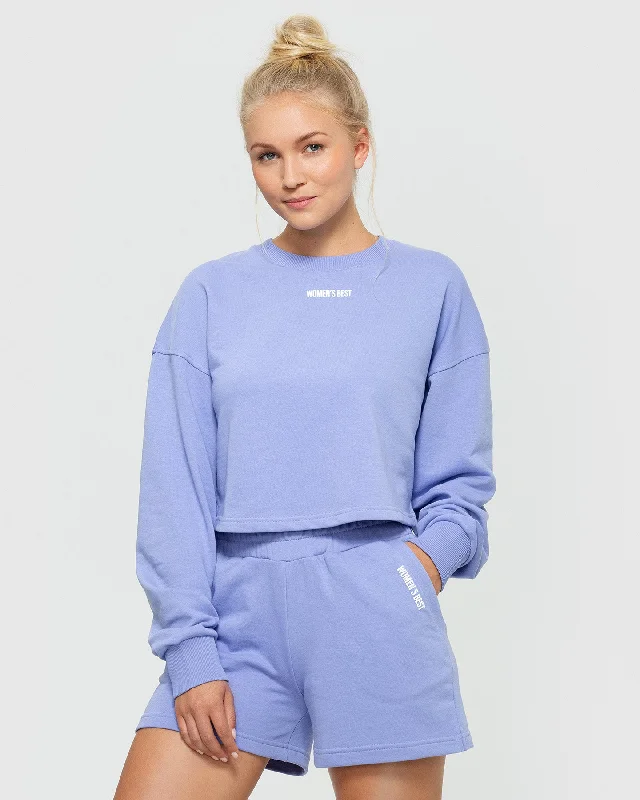 Comfort Cropped Crew Neck | Violet