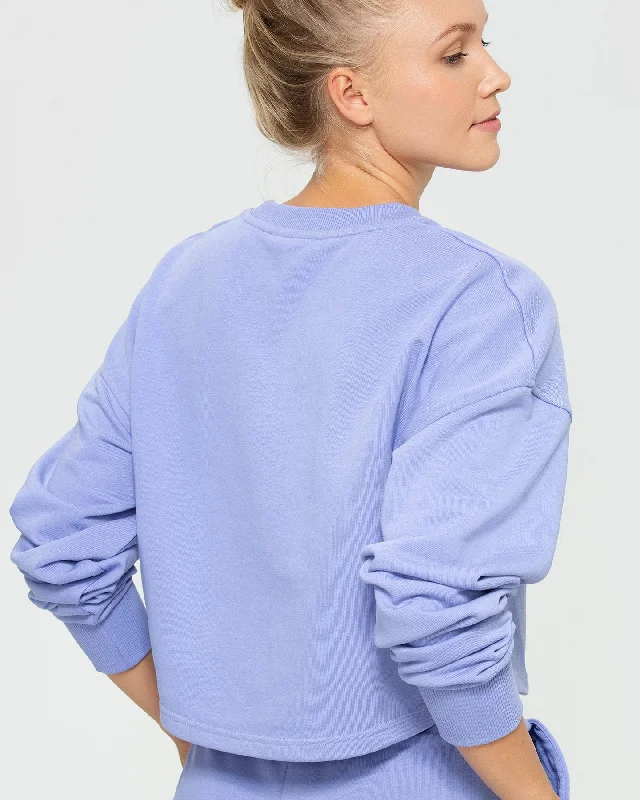 Comfort Cropped Crew Neck | Violet