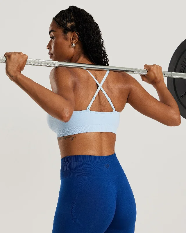 Define Scrunch Seamless Bralette | Powder Blue