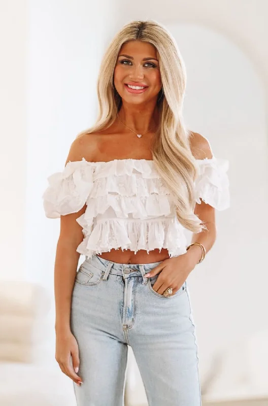 Miranda Crop Top - White