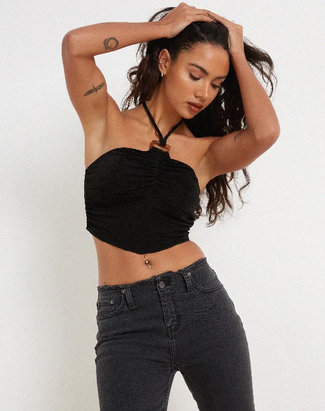 Navea Crop Top in Black