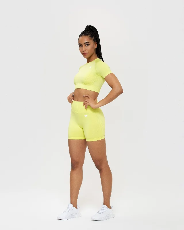 Power Seamless Short Sleeve Crop Top | Apple Mint