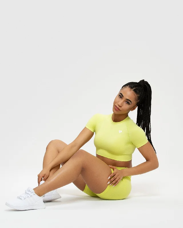 Power Seamless Short Sleeve Crop Top | Apple Mint