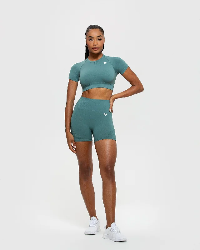 Power Seamless Shorts | Sea Pine