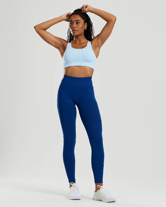 Power Seamless Sports Bra | Powder Blue