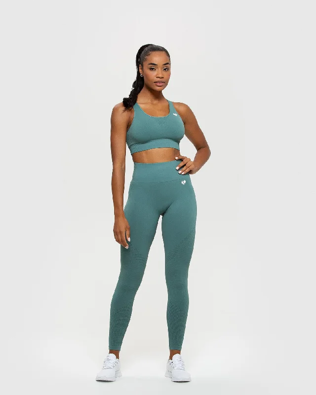 Power Seamless Sports Bra | Sea Pine