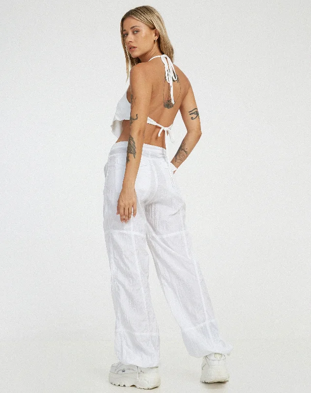 Shima Crop Top in White