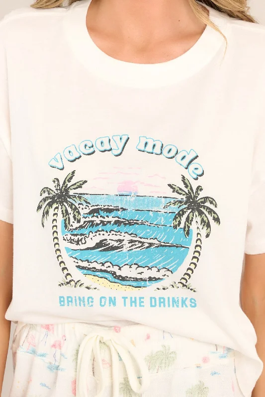 Z-Supply Vacay Mode Cloud Dancer Tee