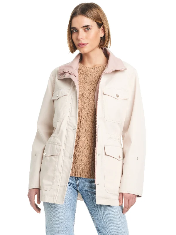 Cotton Touch Relaxed Twill Jacket Moonbeam