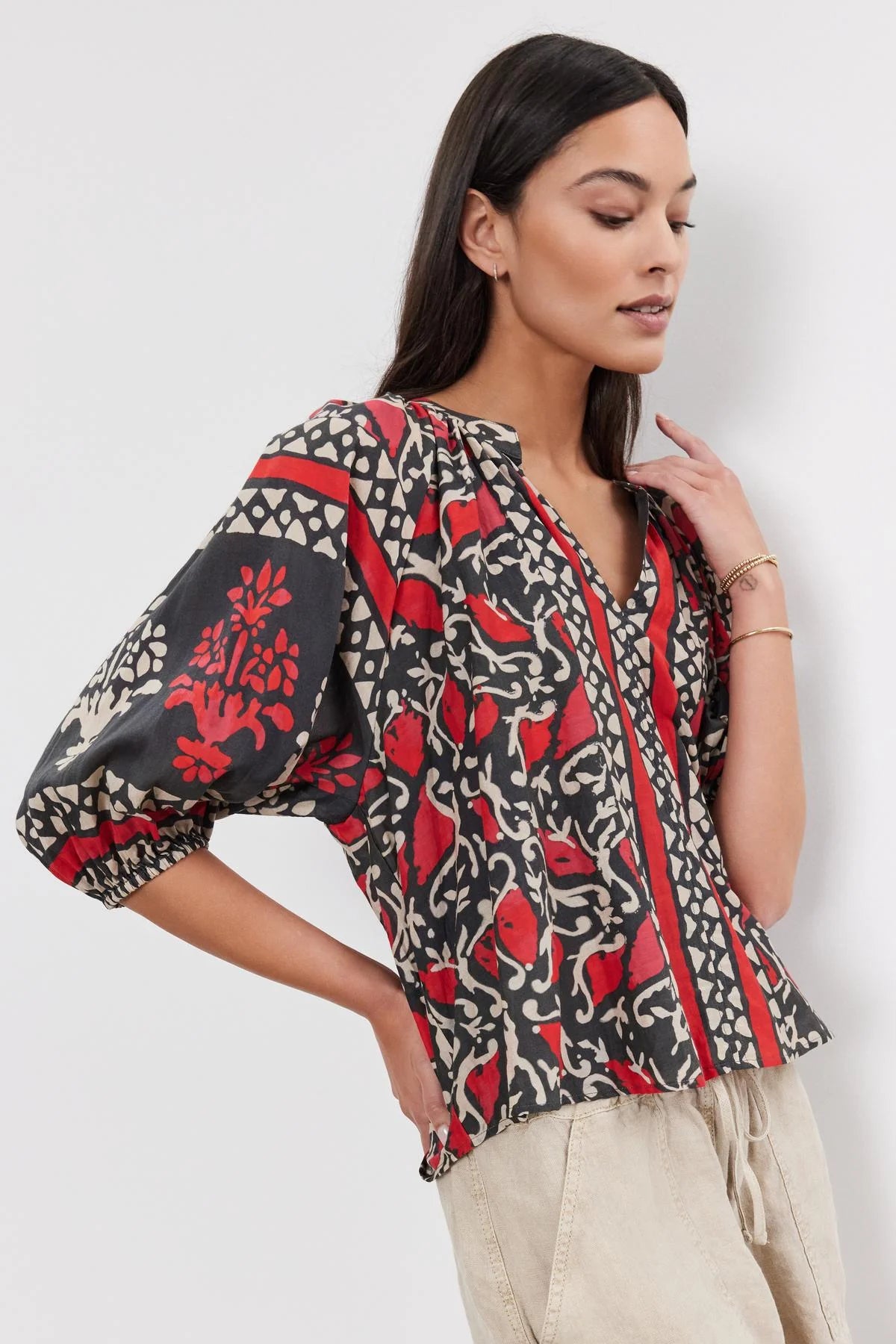 Dayana Long Sleeve Boho Top