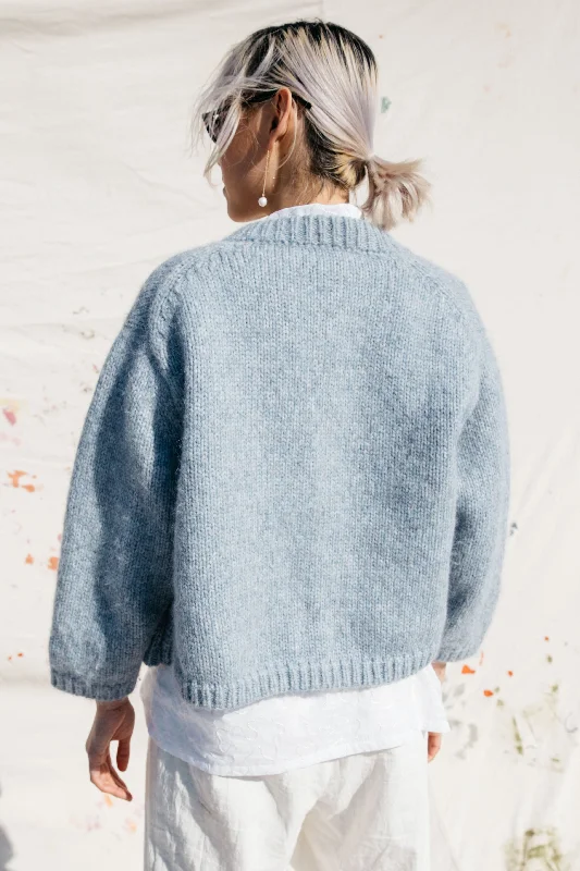 Sheba Cardigan Sweater- Powder