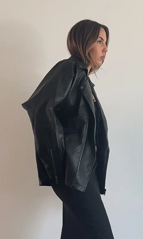 Hard Edge Leather Jacket