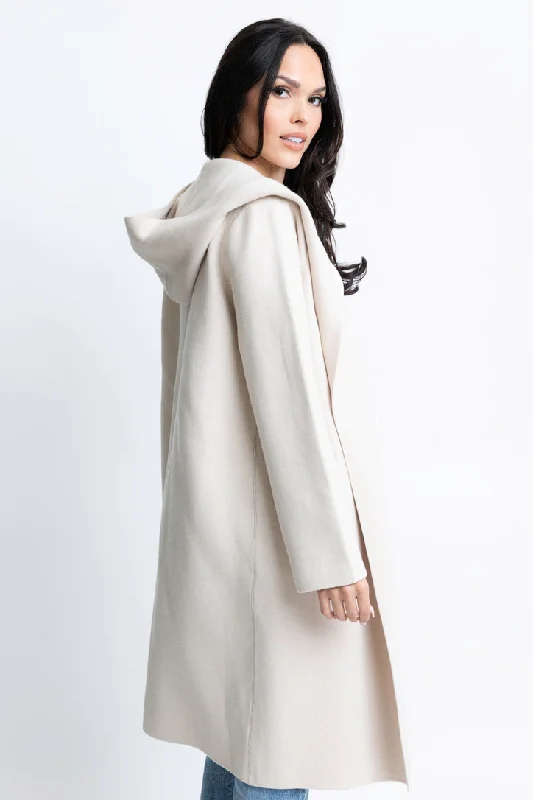 Hooded Sweater Cardigan Coat