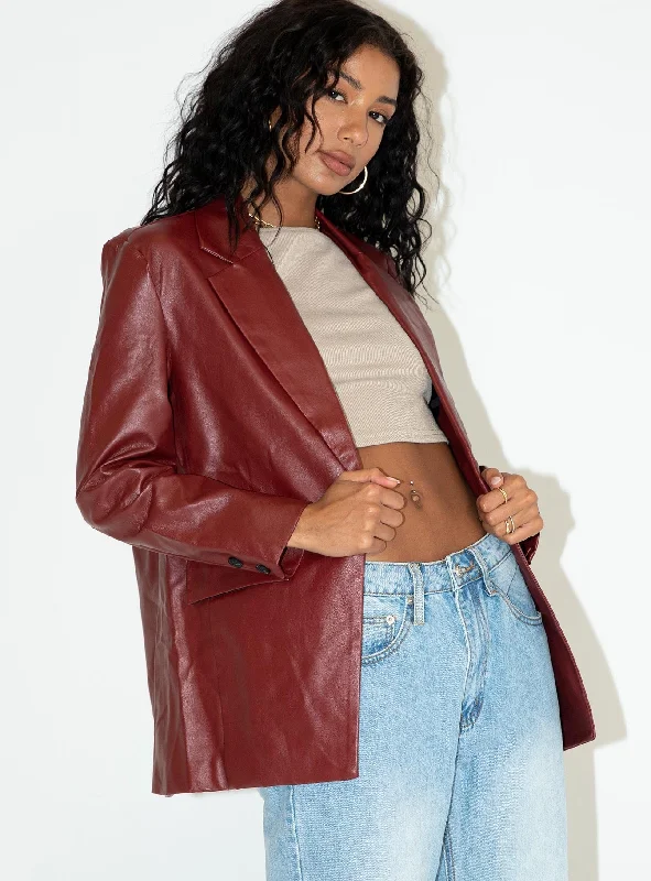 Jocelyn Jacket Burgundy