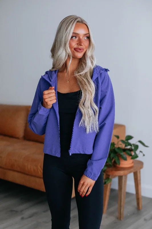 Kataline Cropped Jacket - Indigo