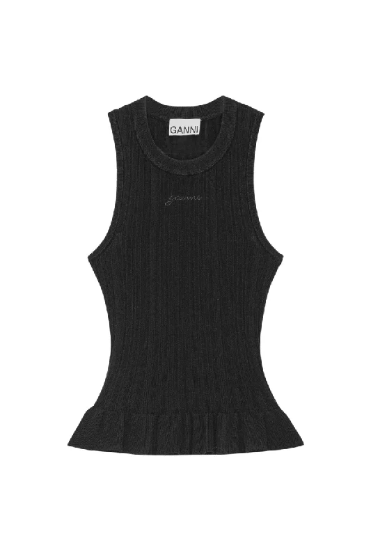 Light Viscose Rib Tank Top