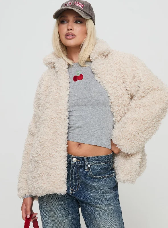 Lone Star Shearling Jacket Cream