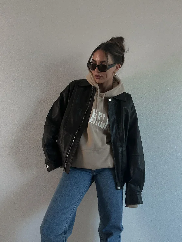 Market Find Leather Jacket