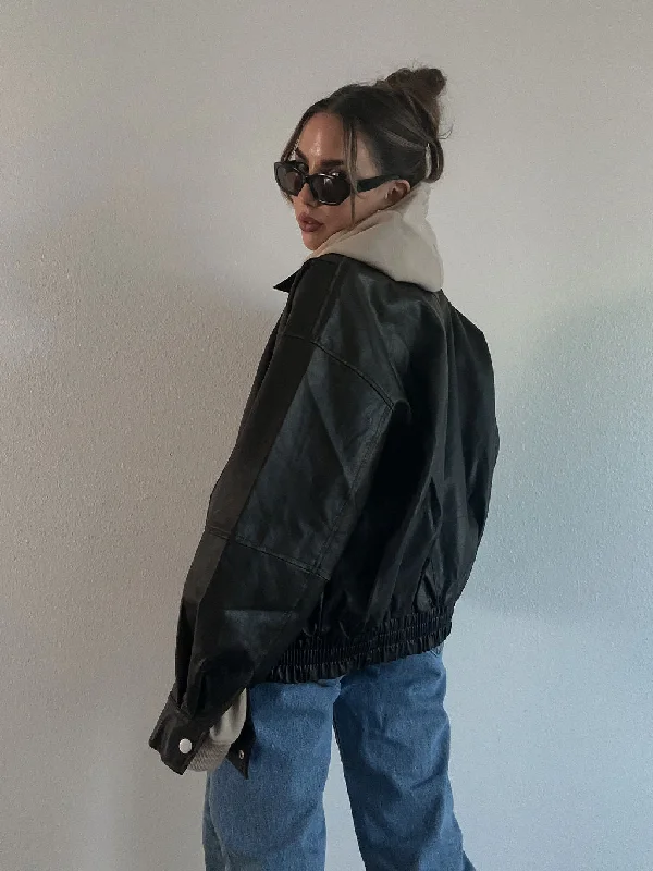 Market Find Leather Jacket