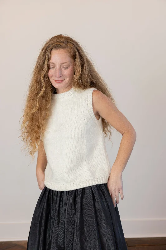 Sabine Sweater Vest- Ivory