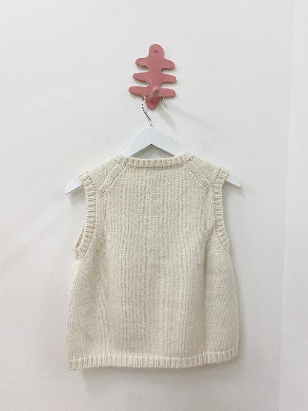 Sabine Sweater Vest- Ivory