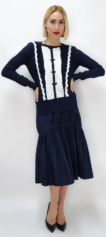 SK1083 SWEATER (BLK, NAVY)