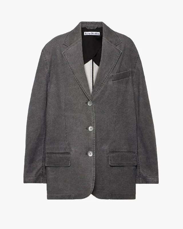 Coated Canvas Suiting Jacket