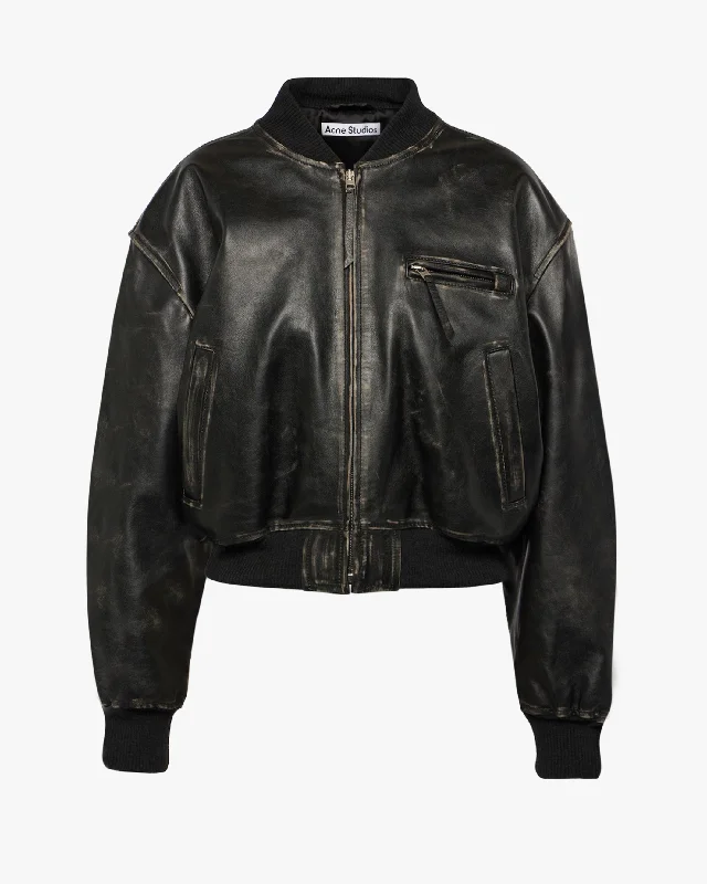 New Lomber Leather Bomber