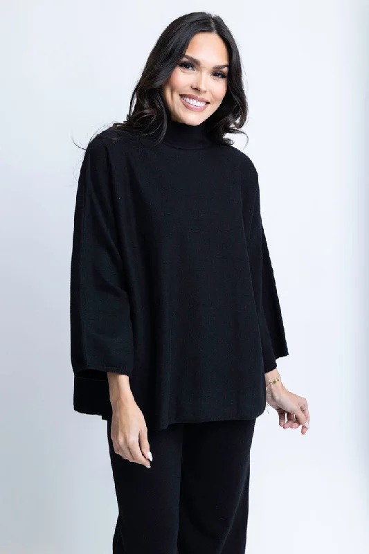 Black Sweater Lounge Set