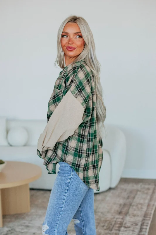 Tanner Flannel Top - Pine Mix