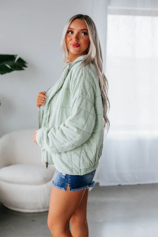 Zaiden Quilted Jacket - Mint