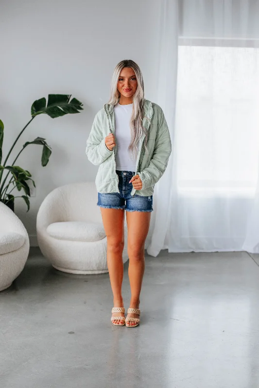 Zaiden Quilted Jacket - Mint