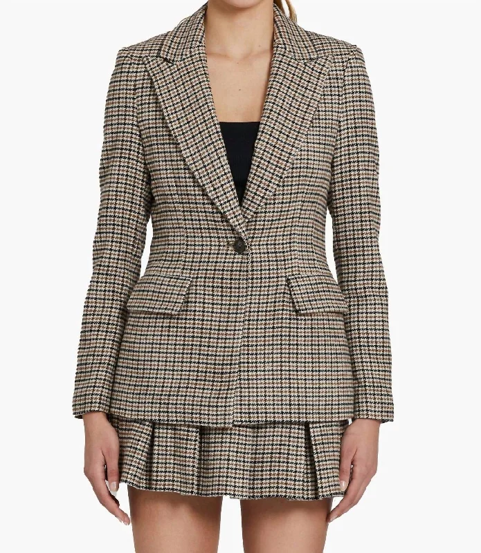 Aldridge Houndstooth Blazer