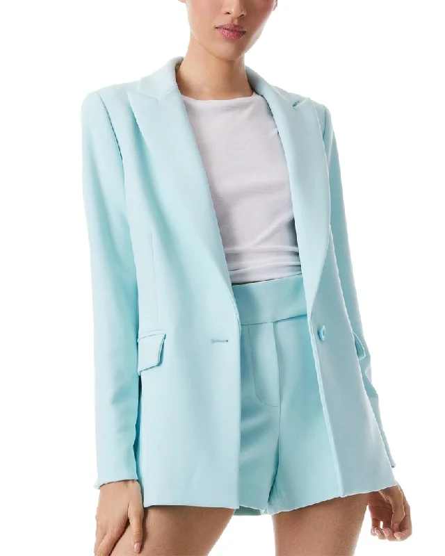 alice + olivia Justine Roll Cuff Blazer