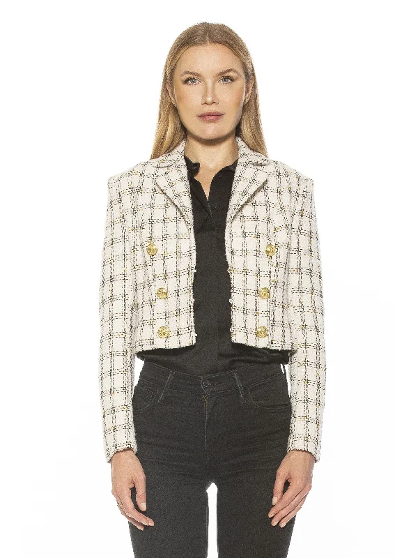 US 2 (XS) / ivory plaid