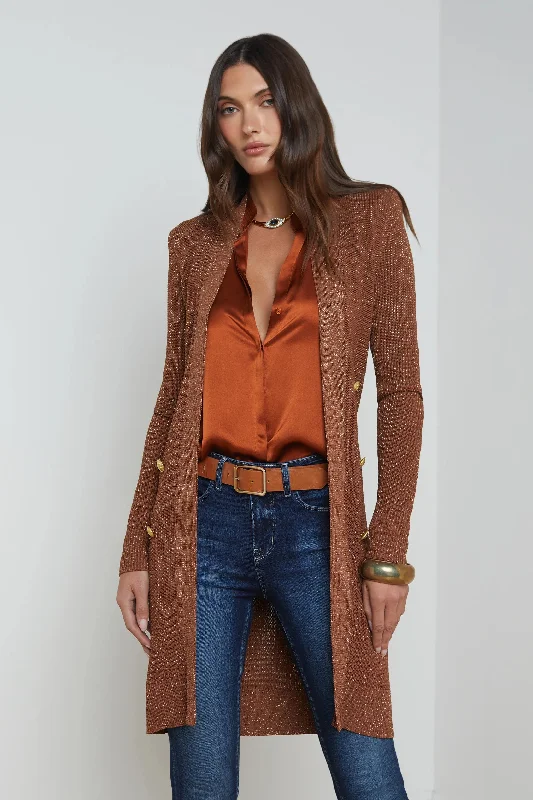 L'Agence Noe Double-Breasted Cardigan